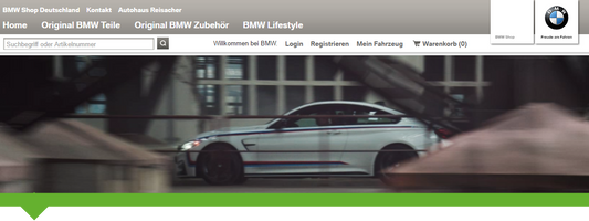 FirstClass Experience: BMW Onlineshop für Ersatzteile und Zubehör